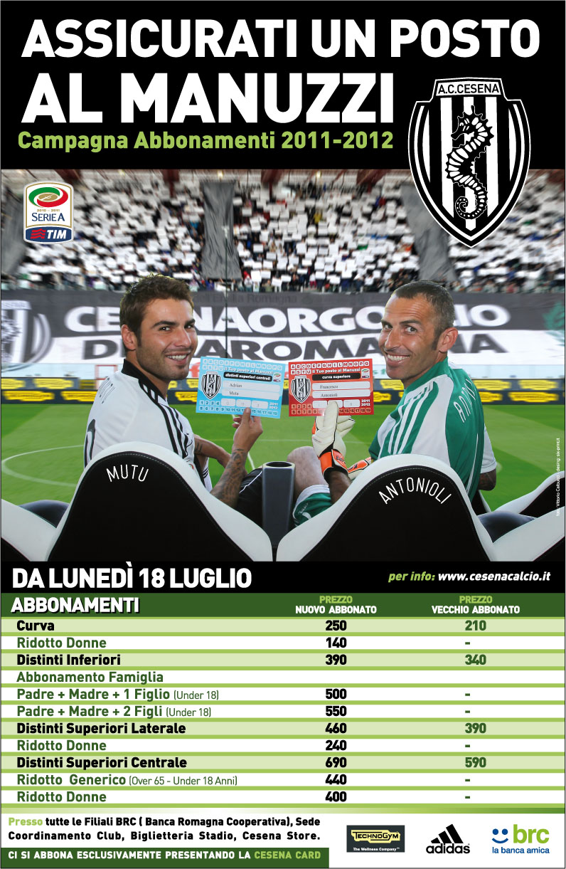 Campagna abbonamenti 2011-12 con Mutu e Antonioli