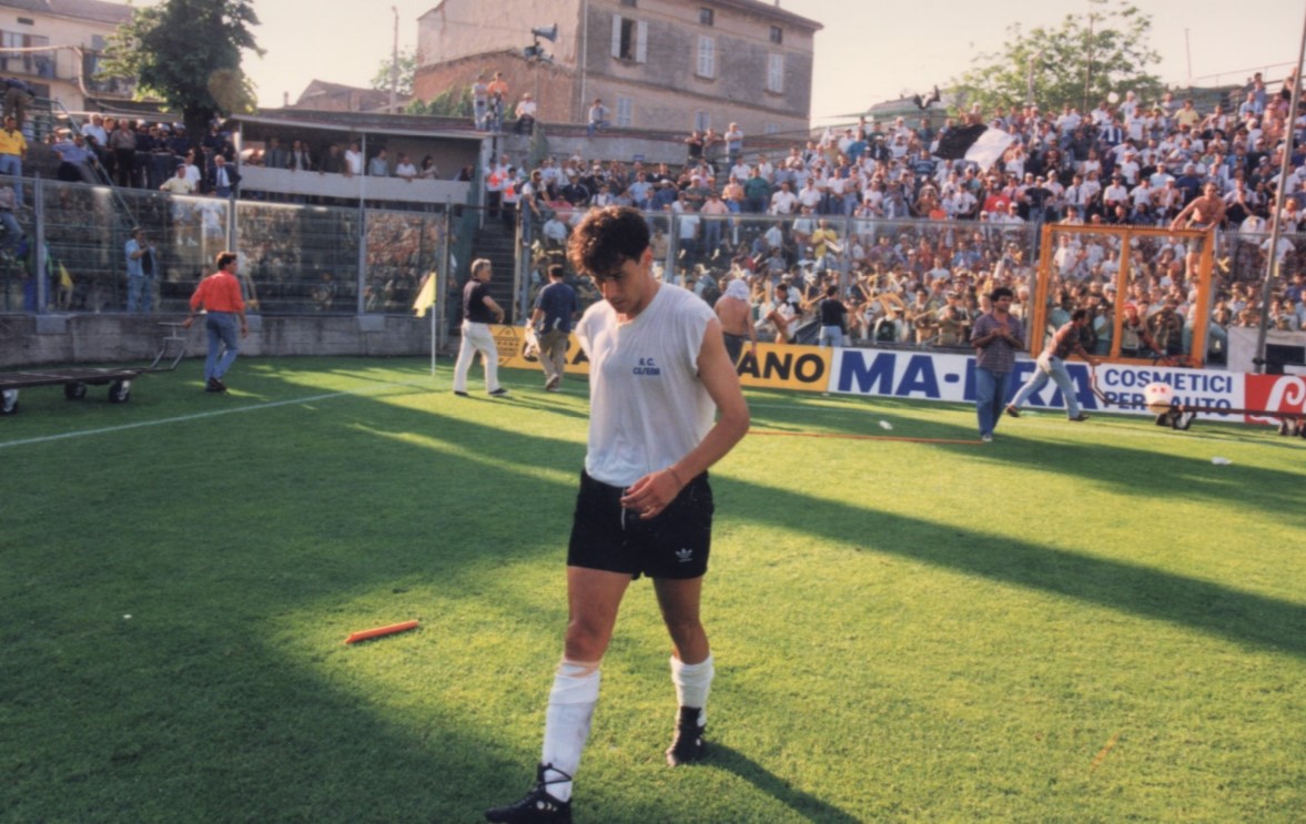 Cesena-Padova 1993-94. La delusione di Scarafoni al termine dello spareggio che valeva la serie A