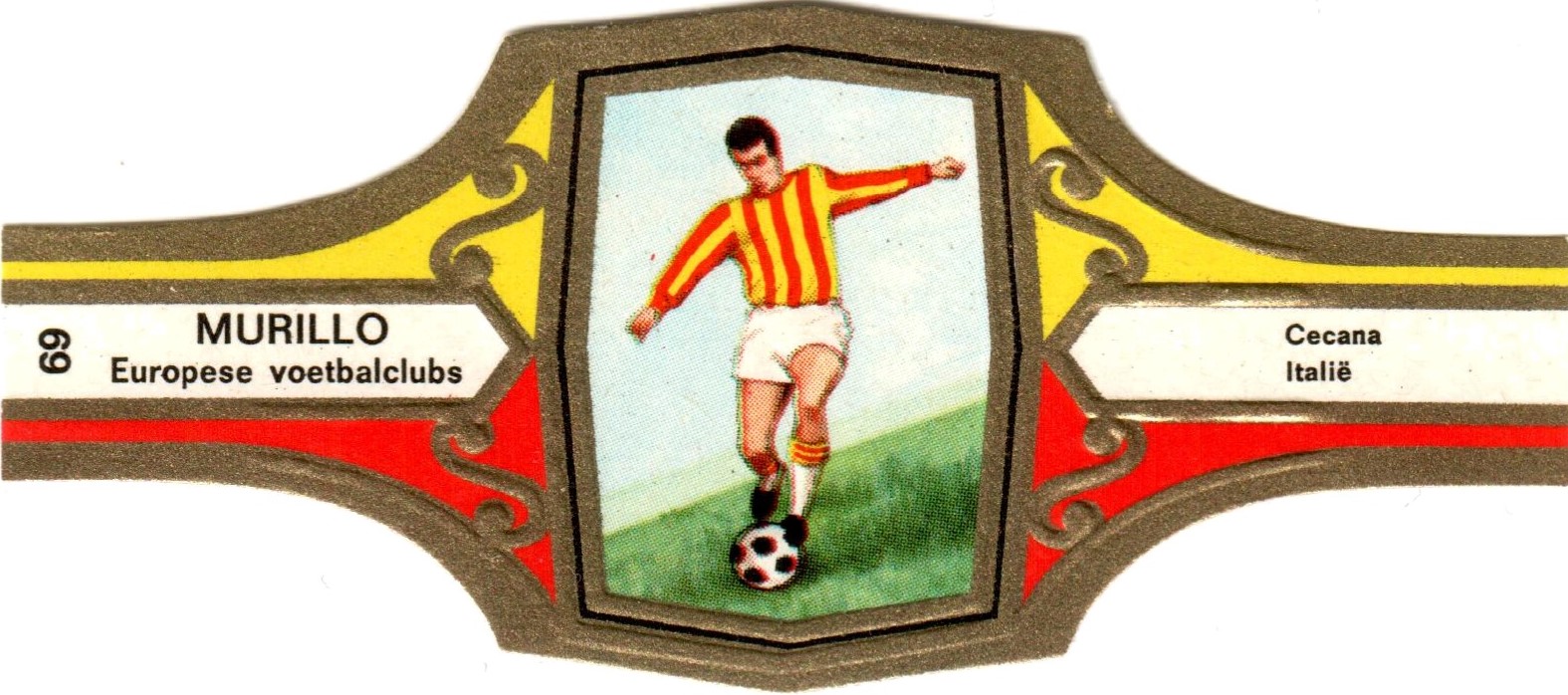 Murillo Italian Football Teams Cigar Band 1975-76 Squadra
