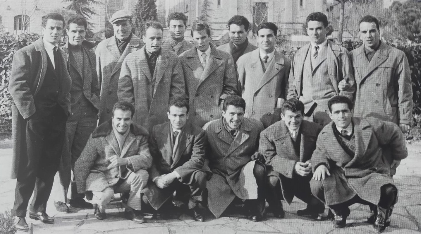 Nuti-San-Piero-Cesena-1955-56.-Casadei-Piraccini-Bonci-allenatore-Severi-Targhini-Bruscato-Bonci-II-Palmas-Ceredi-Magnani-accosciati-Martain-Bettini-Riva-Francia-Zanelli
