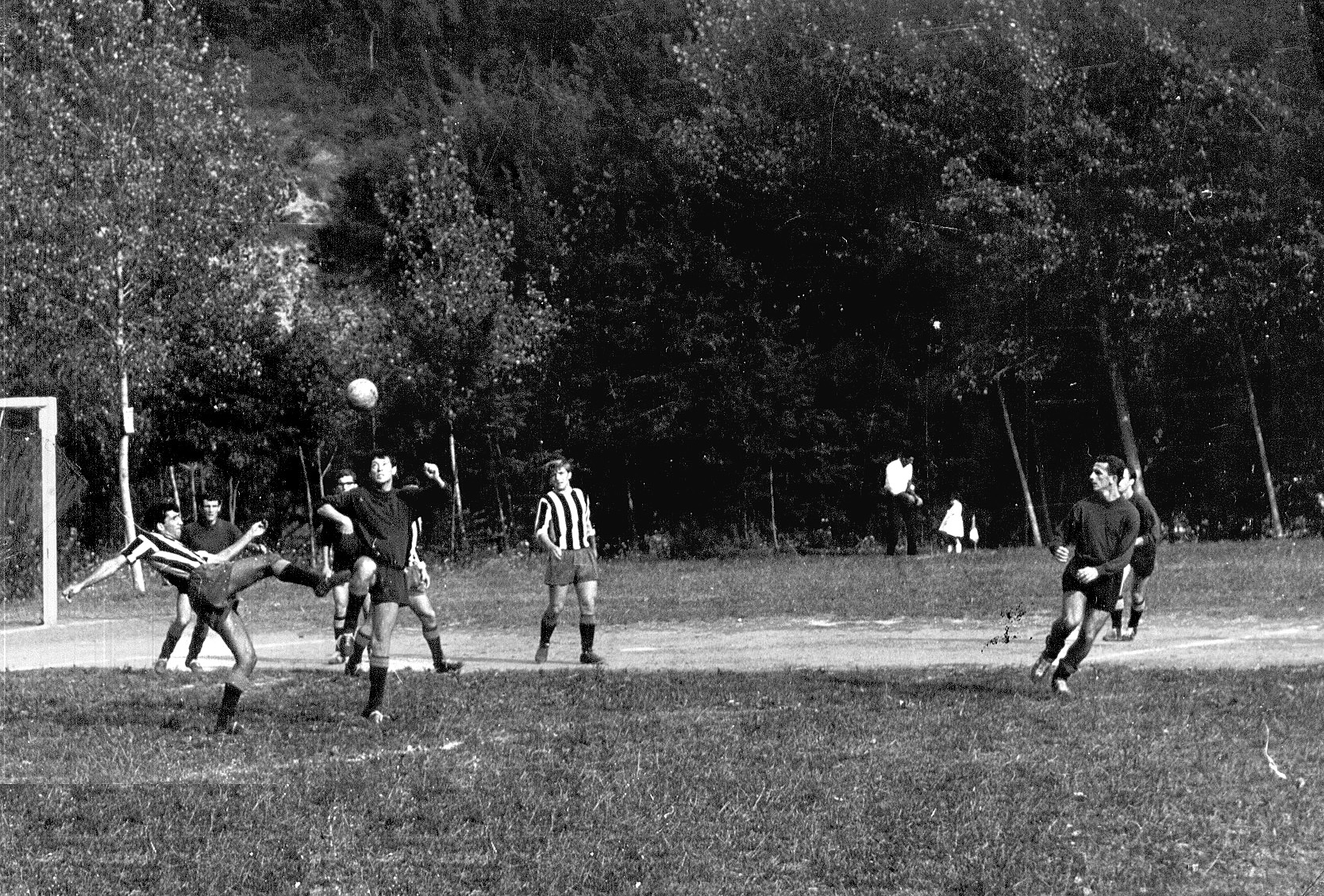 Partitella nel ritiro precampionato a Bagno di Romagna (1964-65)