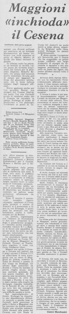 1973-74 1° Squadra Amichevole 04 Genoa-Cesena 1-0 Stadio parte2