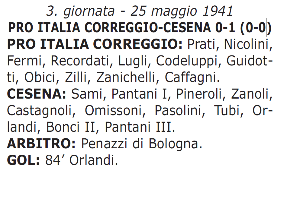 PRO-ITALIA-CORREGGIO-CESENA-1940-41-finali tabellino