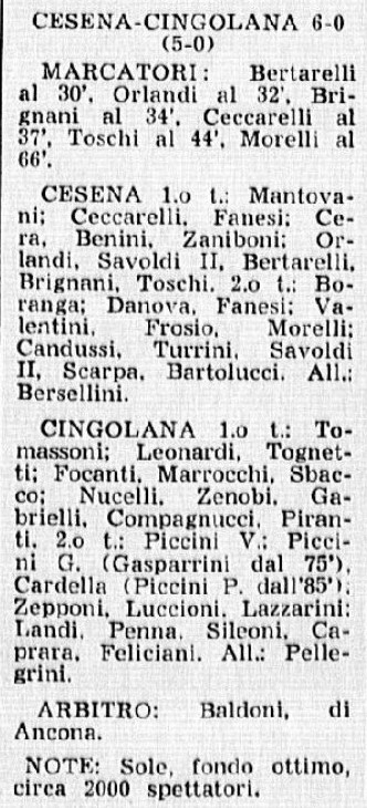 1973-74 1° Squadra Amichevole 01 Cingolana-Cesena 0-6 parte2