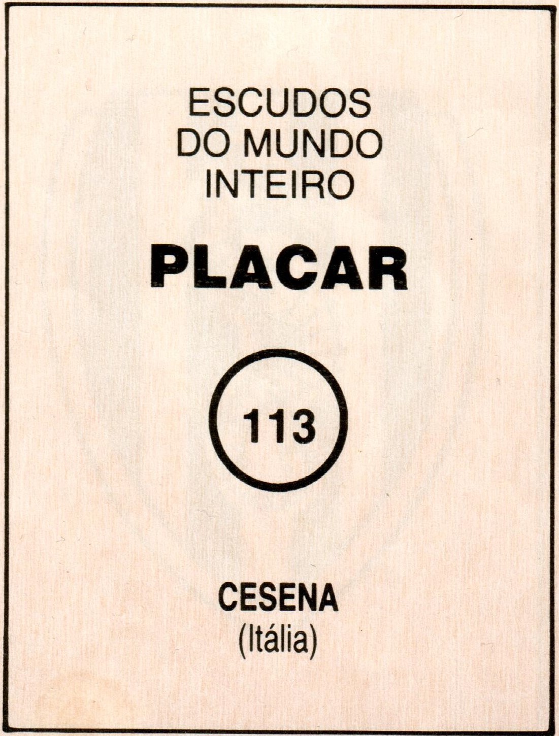 Placar Escudos do Mundo Inteiro 1988-89 scudetto retro